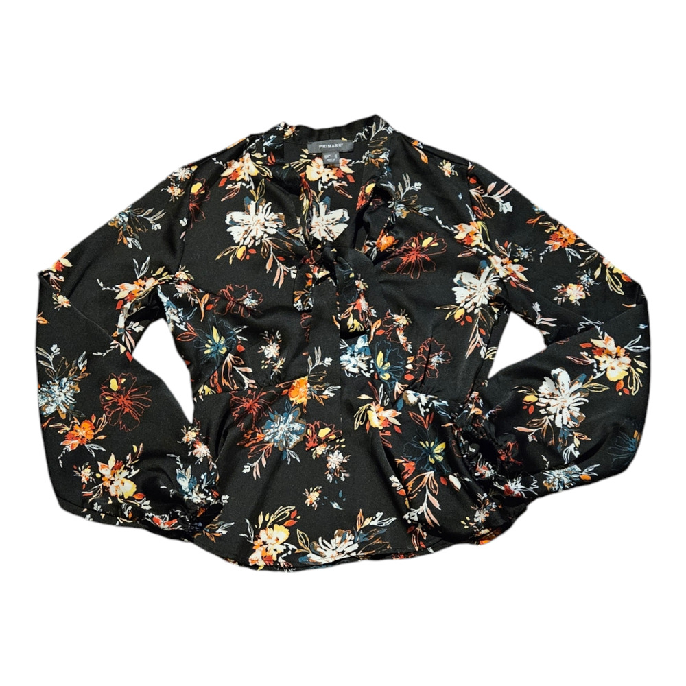 Primark Size 4 Floral Long Sleeve Shirt